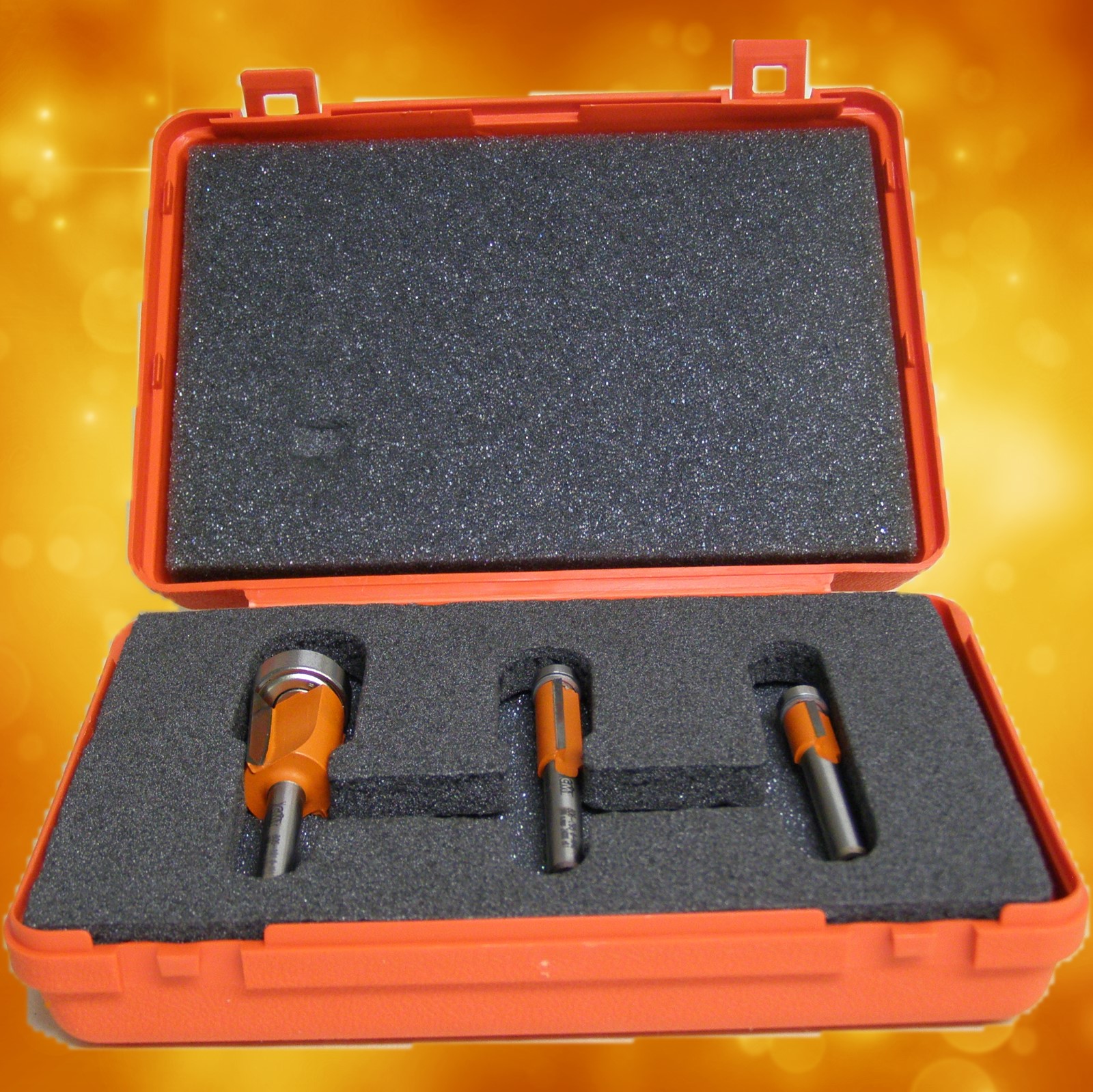 CMT 3-Piece Flush Trim Router Bit Set 806.001.11 1/4" shank