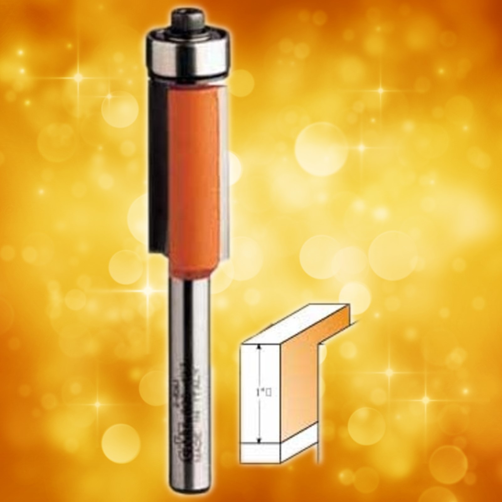 CMT Flush Trim Router Bit 806.628.11 1/2" diameter, 1/2" cutting length, 1/2" shank