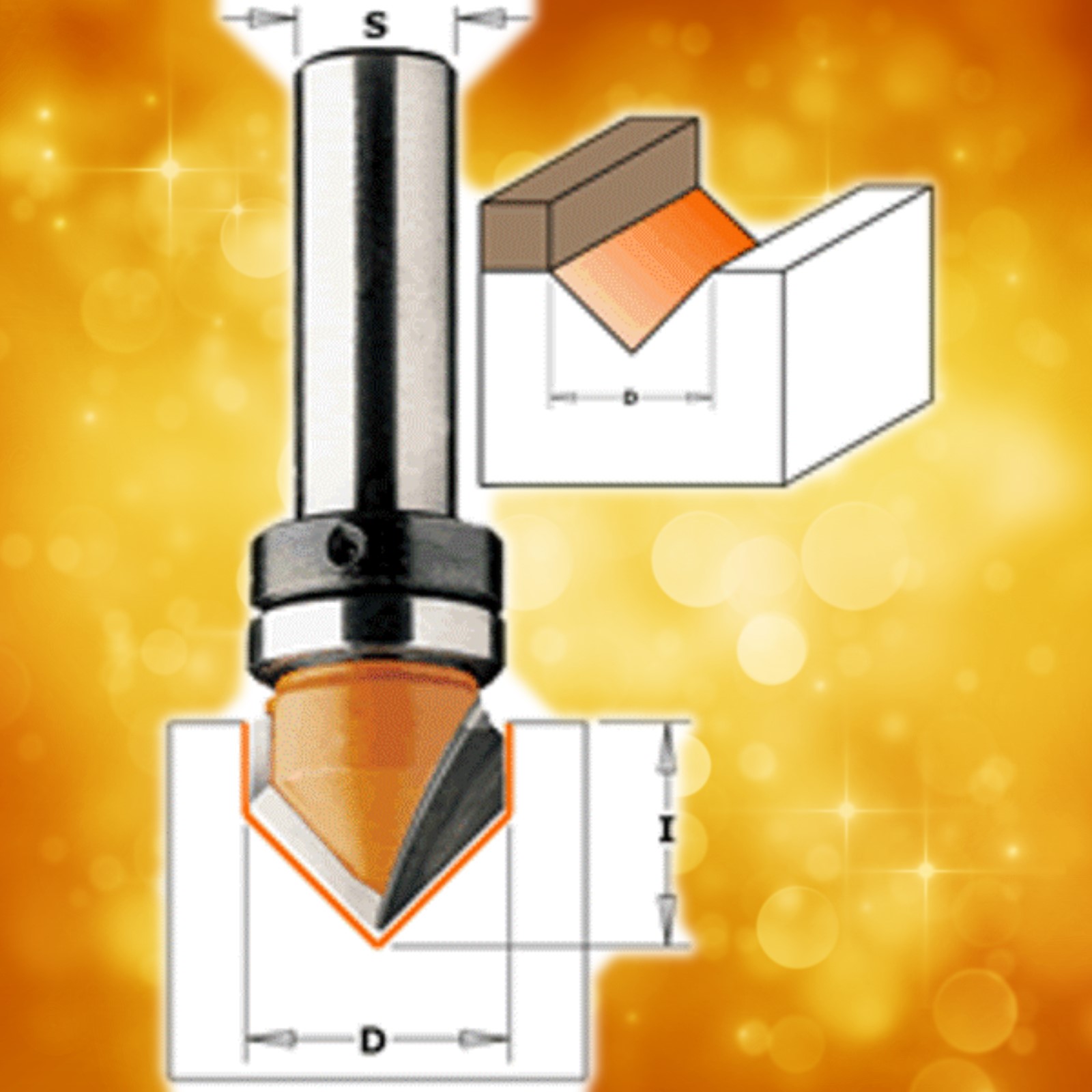 CMT Woodworking VGroove Router Bits Mike's Tools