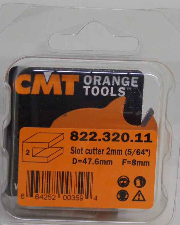 CMT 5/64&quot; (2mm) Slot Cutter Router Bit without Arbor 822.320.11
822.320.11