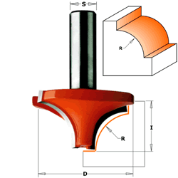 CMT Ovolo Router Bit 827.660.11 5/8" radius 1/2" shank