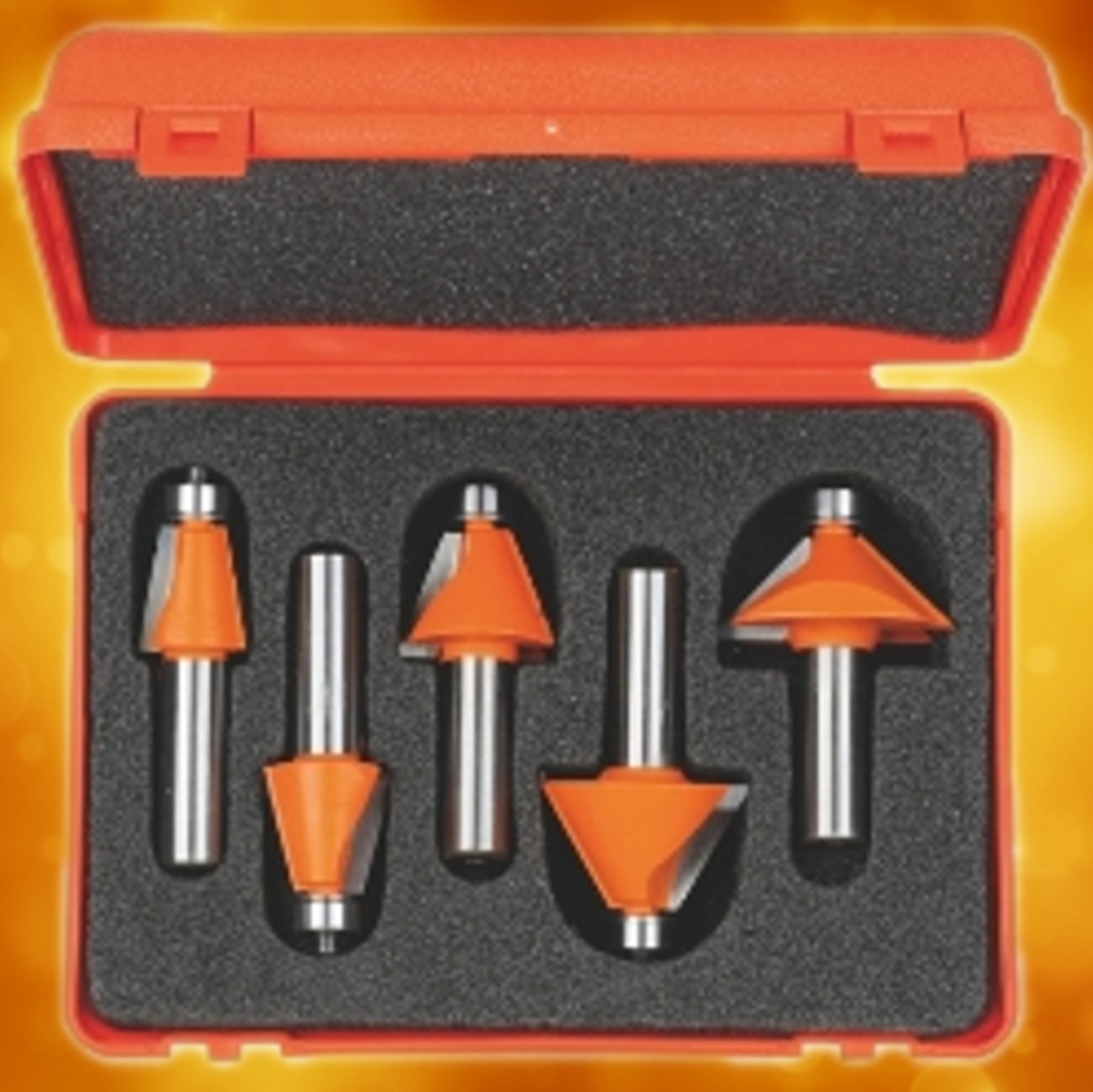 CMT Chamfer Router Bit Set 1/2" shank