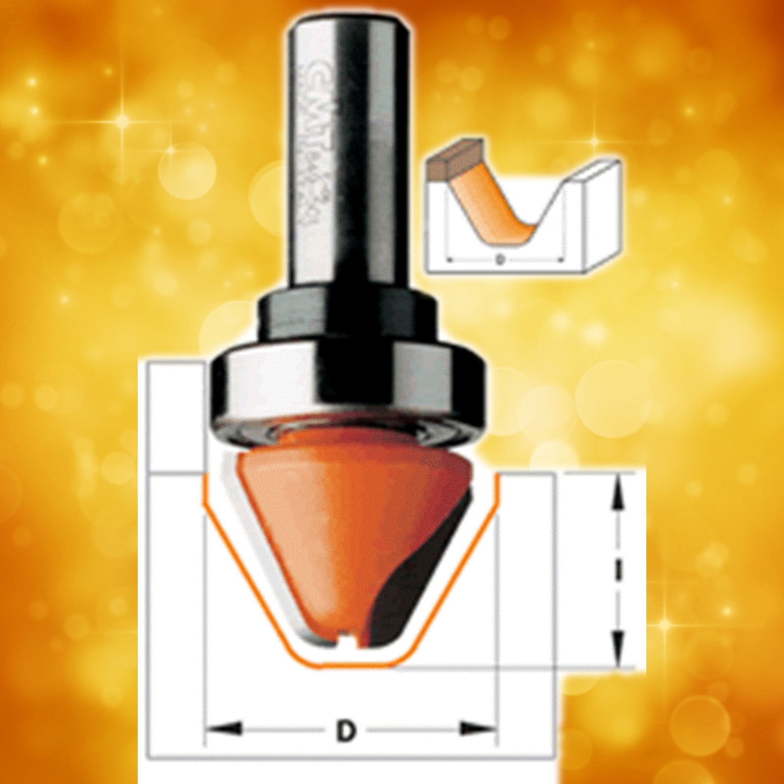 CMT Carbide Tipped Lettering Router Bits Mike's Tools
