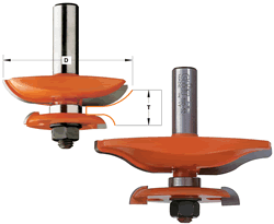 CMT Raised Panel Router Bit 890.534.11 with Back-cutter Profile A1