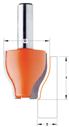 CMT Vertical Raised Panel Router Bit 890.602.11 (Profile B), 1/2&quot; shank