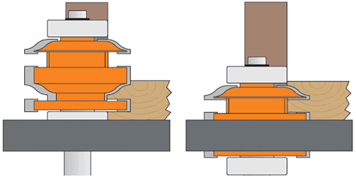 891.521.00 CMT One-Piece Rail &amp; Stile Joint Router Bit (Profile A), 1/2&quot; shank 891.521.11  

