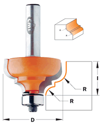 CMT 844.787 CMT Classical Ogee Bit (Series 844) 5/32" radius, 1/2" shank 844.787.11