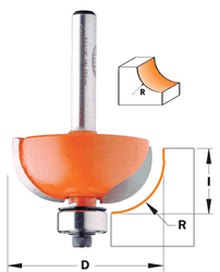 CMT Cove Router Bit 837.690.11 3/16" radius 1/2" shank