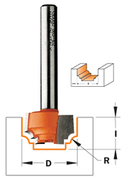 CMT Classical Bead Bit 3/4" diameter, 1/4" shank 865.102.11