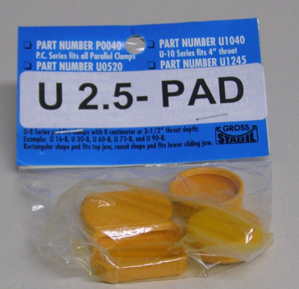 U-2.5Pad Gross Stabil Replacement Pads for clamps with 2.5" throats (2 pak) U-2.5Pad