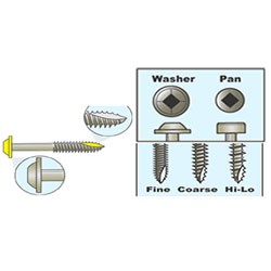 Kreg Pocket Hole Screws SML-F125-100 Kreg 1-1/4" #7, Self-Tapping, Fine-Thread, Washer Head, 100 count SML-F125-100