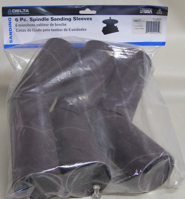 Delta 31-809 2&quot; Sanding Sleeves 4-1/2&quot; 120 grit (pkg/6)
31-809