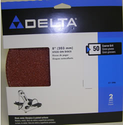 Delta 8" Sanding Disk 50 Grit 2 pack 31-346