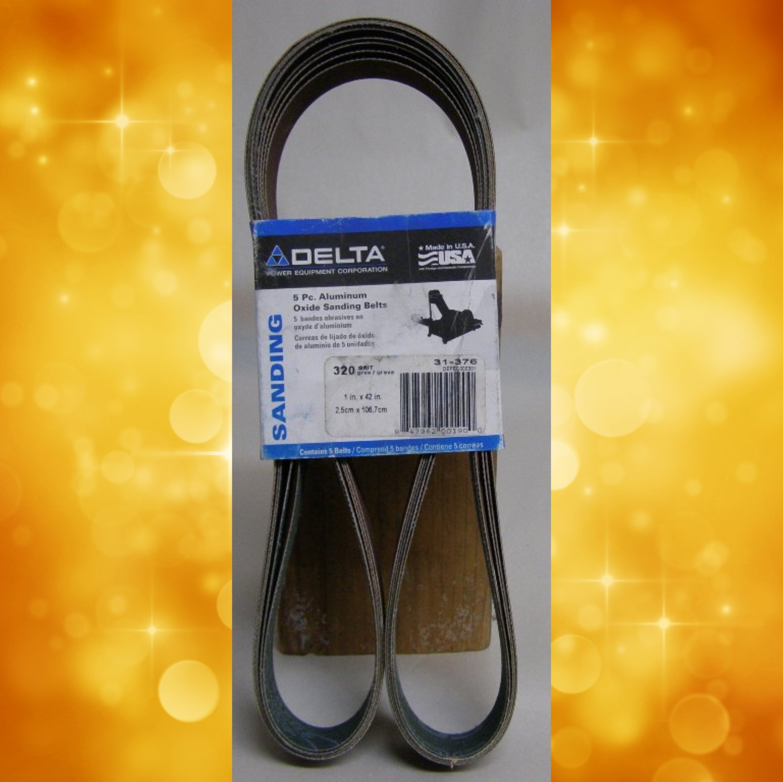 Delta clearance sanding belts