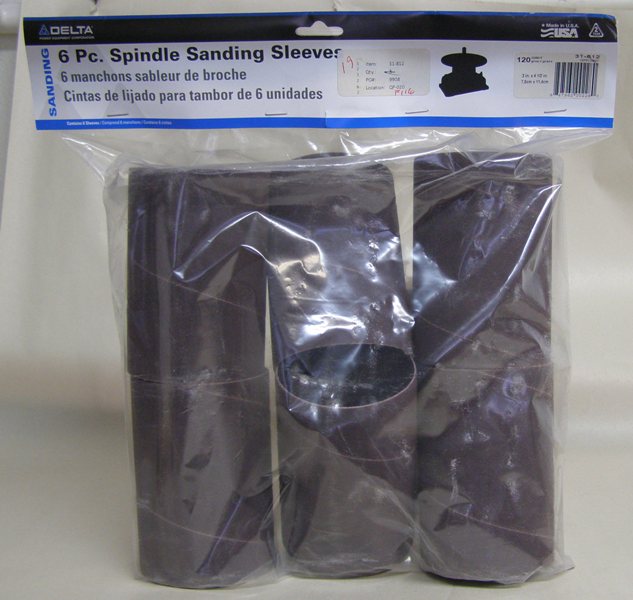 Delta 31-812 3&quot; Sanding Sleeves 4-1/2&quot; 120 grit (pkg/6)
31-812