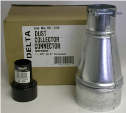 Delta 1-1/2" x 4" Galv. Increaser 50-210