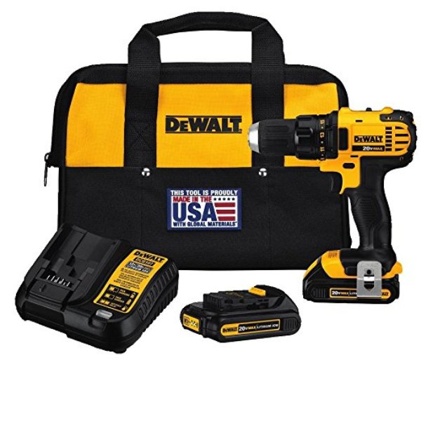 DeWalt DCD780C2 20V MAX* Lithium Ion Compact Drill / Driver Kit
DCD780C2