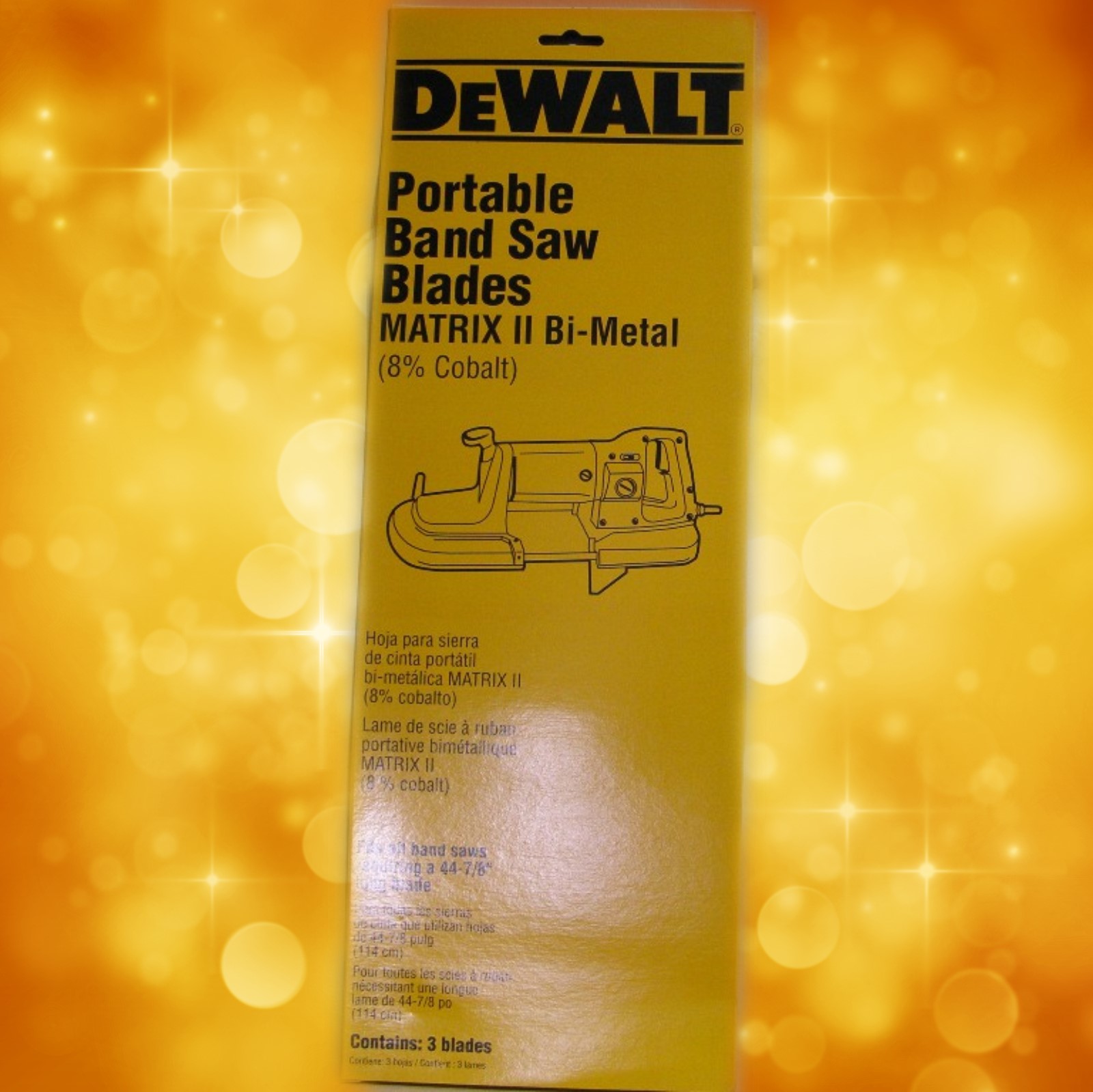 DeWalt Portabale Band Saw Blade DW3986 DeWalt 14/18 TPI Portable Band Saw Blade (0.020" 3 pack) DW3986