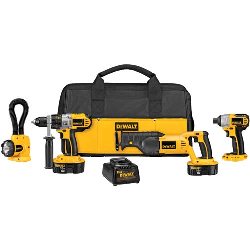 DeWalt Cordless Combo Kit DCK455X 18V Cordless XRP™ 4-Tool Combo Kit DCK455X