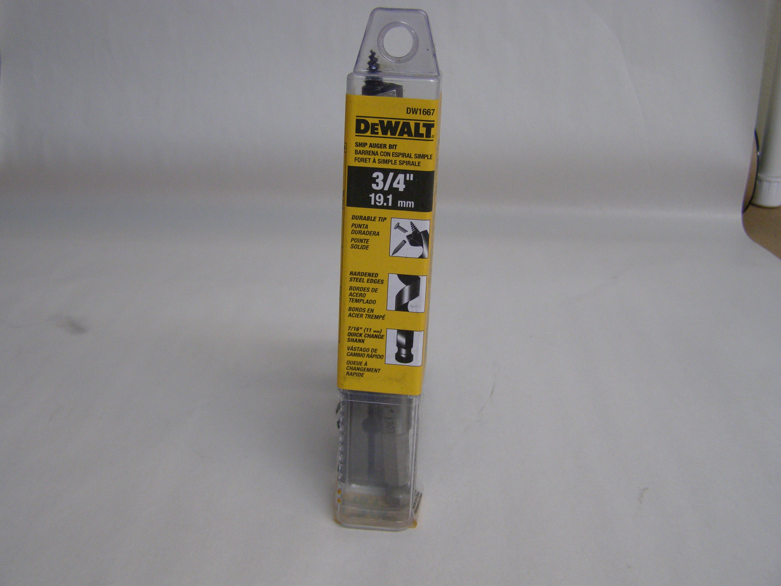 DeWalt DW1667 3/4&quot; Short Power Ship Auger Bit
DW1667