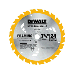 DeWalt 7-1/4-Inch 24-Tooth Thin Kerf Framing Blade DW3578B10