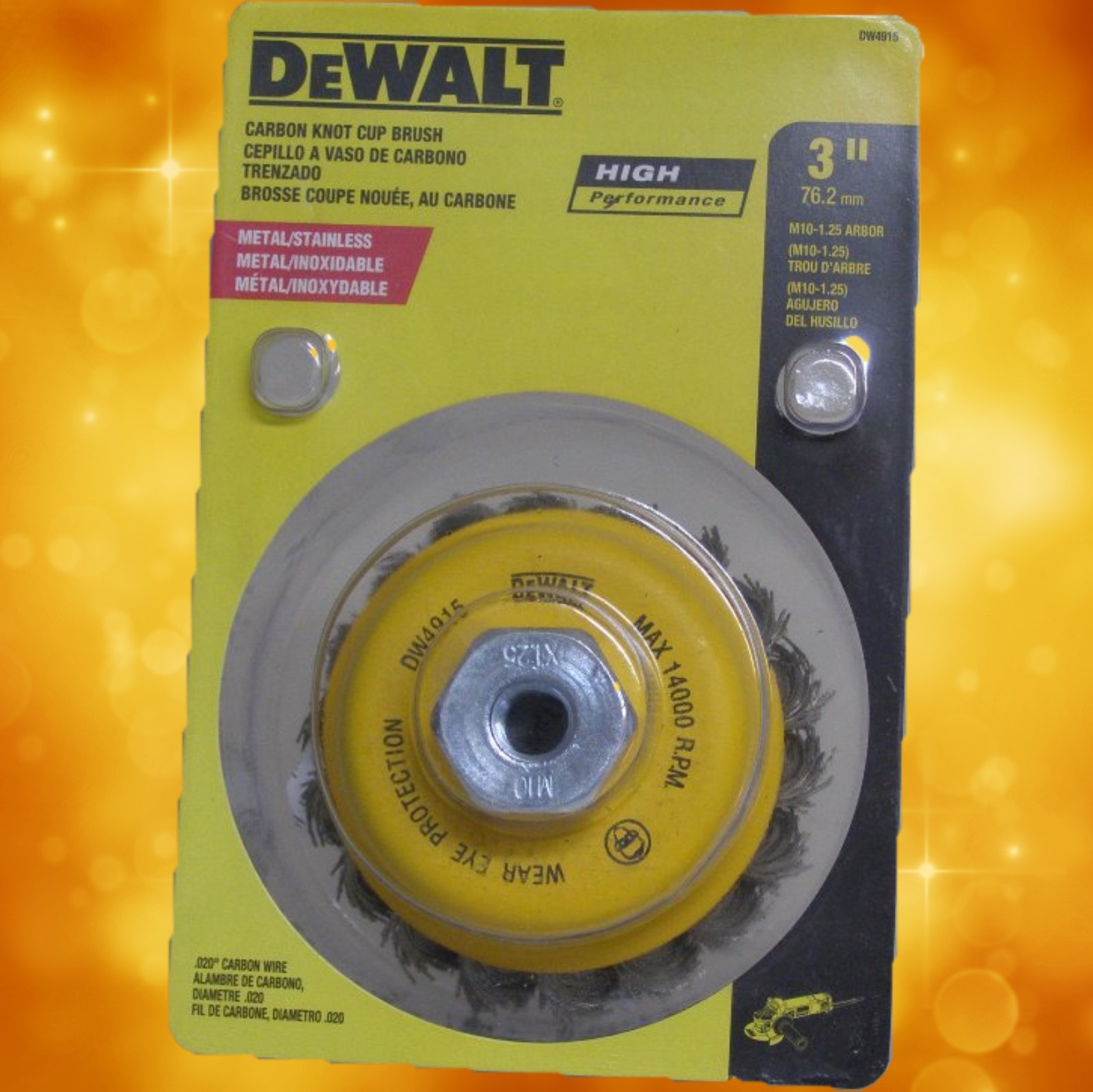 Dewalt DW4916 4 Knotted Wire Cup Brush