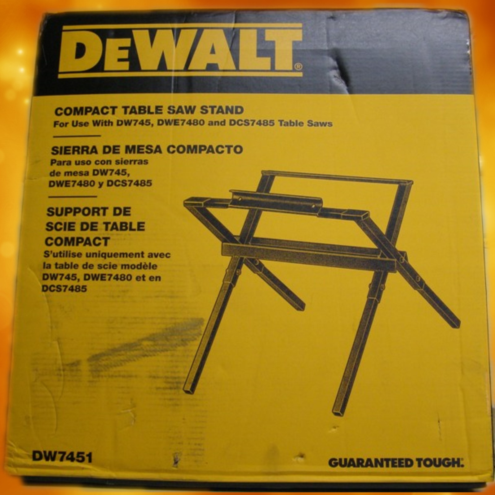 DeWalt DW7451 Portable Table Saw Stand for DW745, DWE7480,and DCS7485 Table Saws (Floor Model)
DW7451U