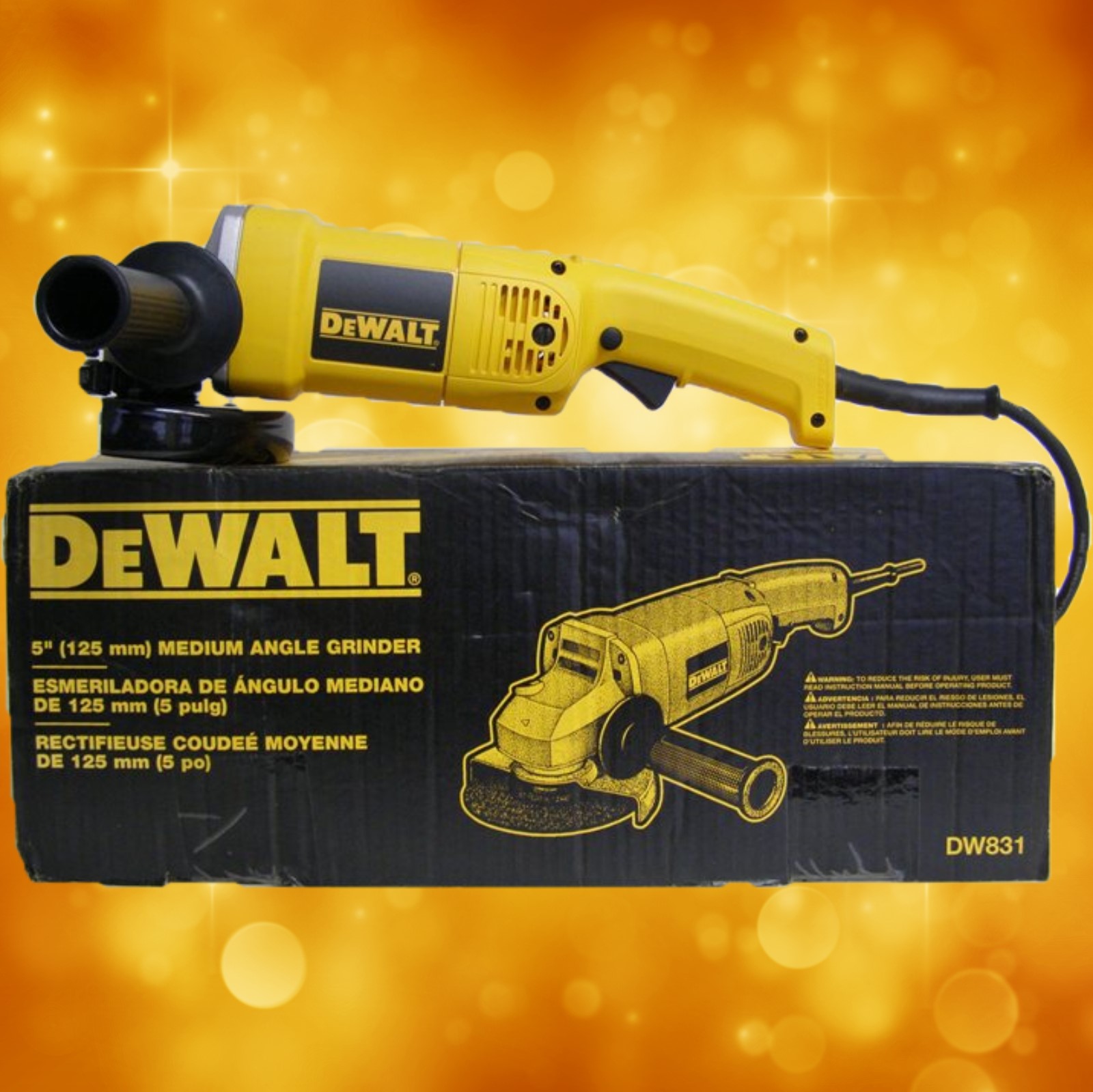 DeWalt Heavy Duty 5" Medium Angle Grinder DW831 DeWalt Heavy Duty 5" Medium Angle Grinder DW831