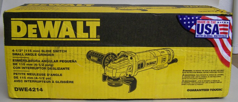 DeWalt DWE4214 4-1/2&quot; (115mm) Small Angle Grinder
DWE4214