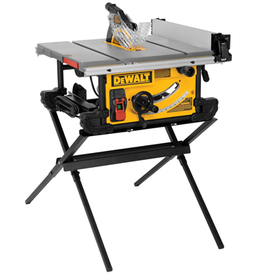 DeWalt DWE7490X - 10" Job Site Table saw with Scissor Stand DWE7490X