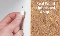 FastCap Peel & Stick Unfinished Wood Screw Cover Caps 9/16" 260 Caps (Anigre)