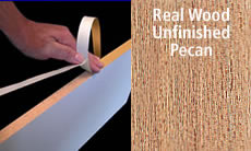 FastCap FastEdge Edge Banding Tape 15/16" 50 ft Roll Unfinished Solid Wood (Pecan)
