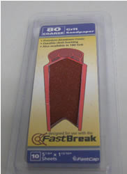 FastCap FastBreak Sandpaper 80 Grit 10 Pack FB.80GRIT.10PC