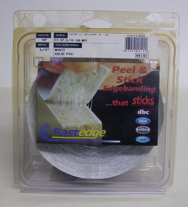 FastCap White Edge Banding Tape FE.SP.3/4-50.WH PVC 3/4&quot; 50 ft Roll
FE.SP.3/4-50.WH