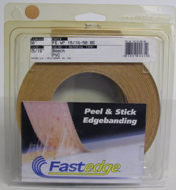 FastCap FE.WP.15/16-50.BE Beech Edge Banding Tape Wood Grain PVC 15/16&quot; 50 ft Roll
FE.WP.15/16-50.BE
