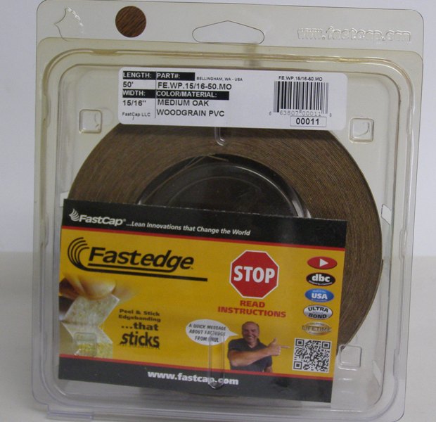 FastCap FE.WP.15/16-50.MO Medium Oak Edge Banding Tape PVC 15/16&quot; 50 ft Roll
FE.WP.15/16-50.MO