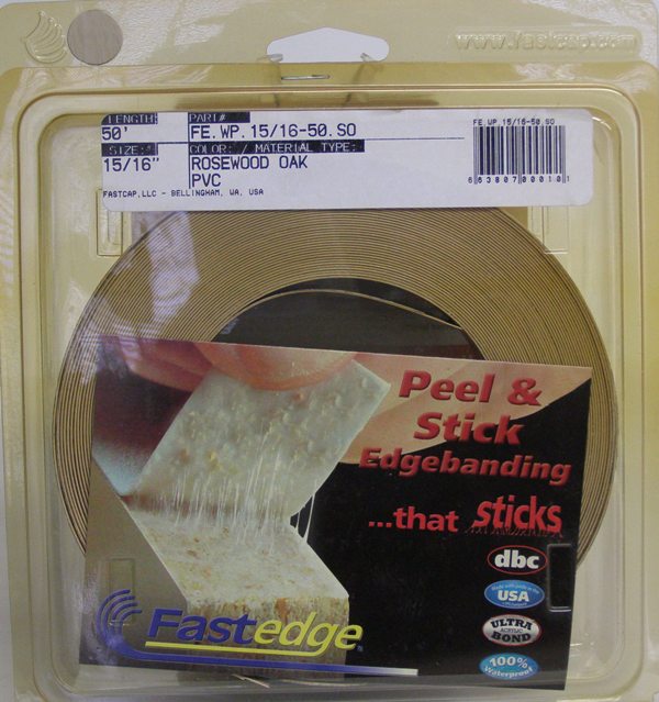 FastCap FE.WP.15/16-50.SO Rosewood Oak Edge Banding Tape PVC 15/16&quot; 50 ft Roll
FE.WP.15/16-50.SO