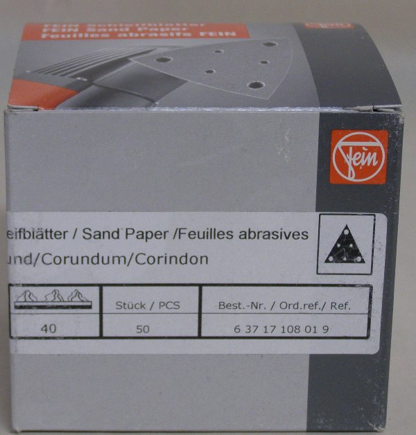 Fein 40 Grit Perforated Sand Paper
6-37-17-108-01-9