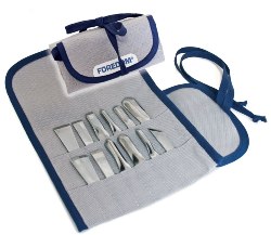 Foredom AK510 Chisel Set in Canvas Pouch, 12Pc AK510