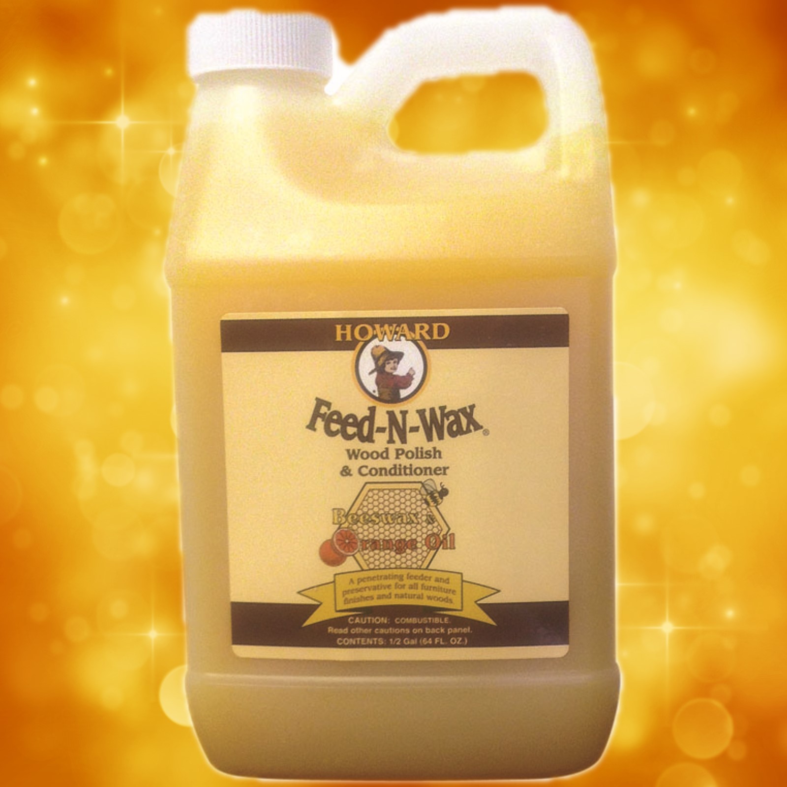 Howard's Feed-N-Wax 64 oz (1/2 Gallon) - Mike's Tools