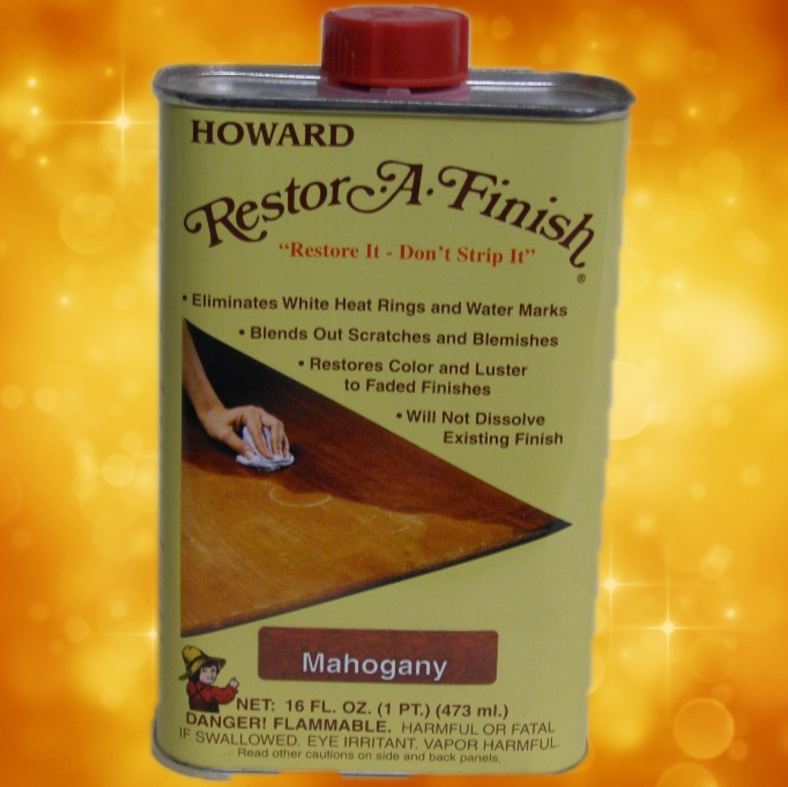 Howard's Restor-A-Finish RF5016 16oz. Mahogany RF5016a