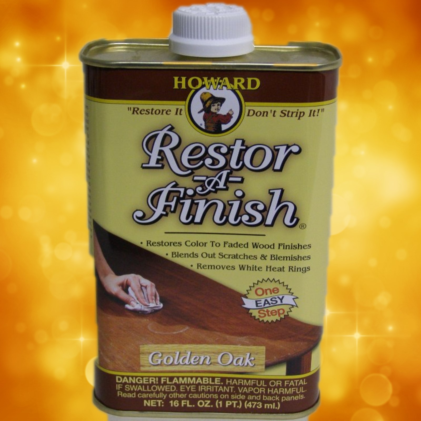 Howard's Restor-A-Finish RF3016 16oz.Golden Oak RF3016a