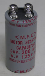 Jet Tool Part CA020010 Starting Capacitor 200MFD.125V CA020010