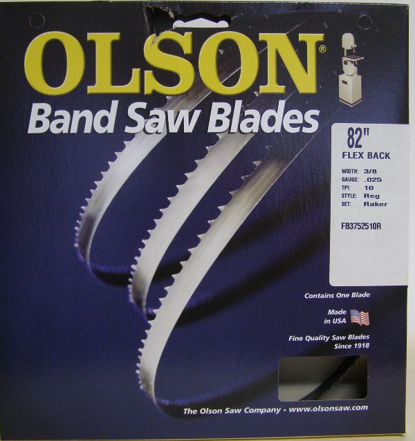 Olson Hard Edge Flex Back 82" x 3/8" x .025" 14 TPI Style Regular FB3752514R82