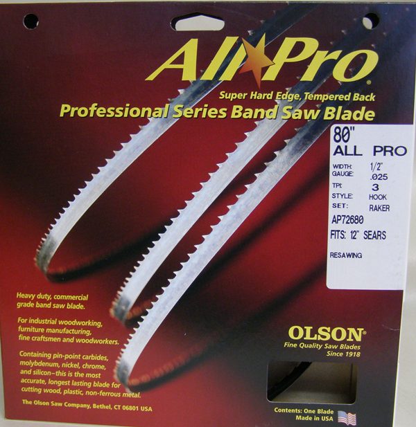 Olson Saw Company 5 In. Pin End 10TPI Scroll Saw Blades - Pack of