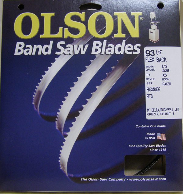 Olson Hard Edge Flex Back Band Saw Blade