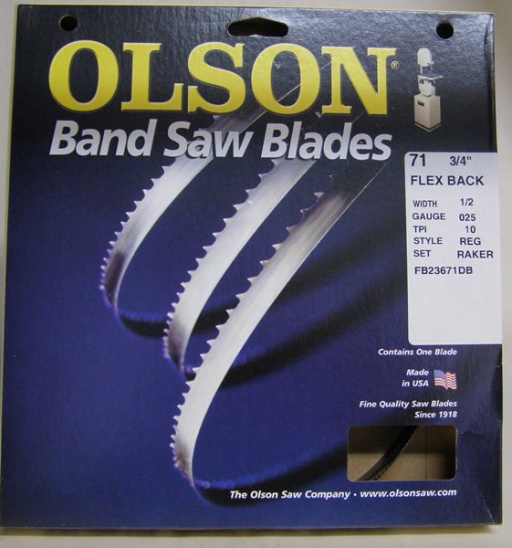   Olson 1/2" x .025" x 71" 10 Reg