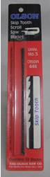Olson Scroll Saw Blade 446 Skip Tooth Univ No 5 (12 Pack) 446