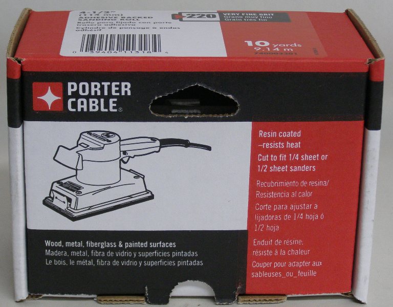 Porter Cable 740002201 220 Grit 4-1/2&quot; x 10 Yard PSA Sanding Roll
740002201