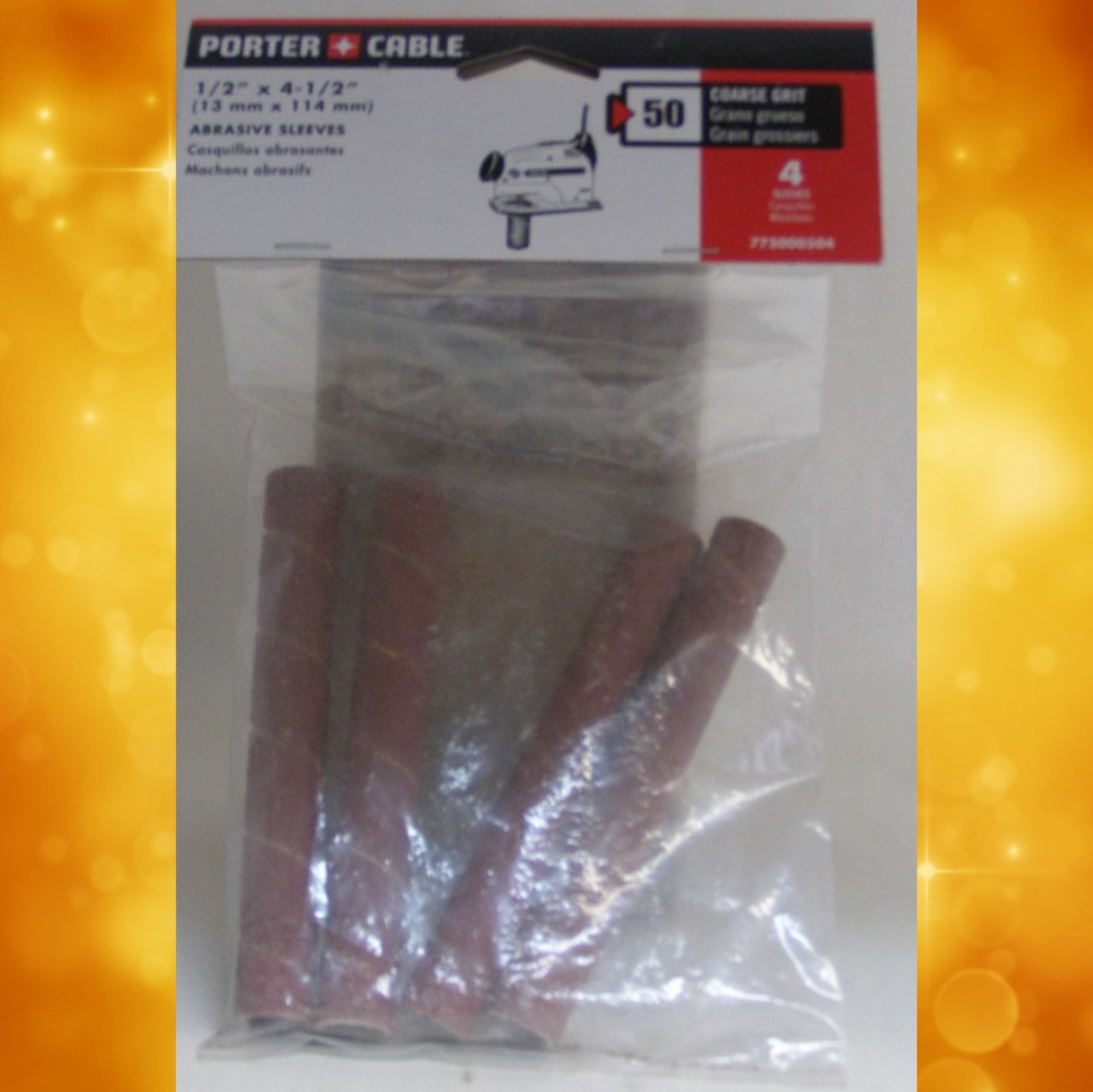 Porter-Cable 1/2" Drum Spindle Sanding Sleeve - 50 Grit 775000504